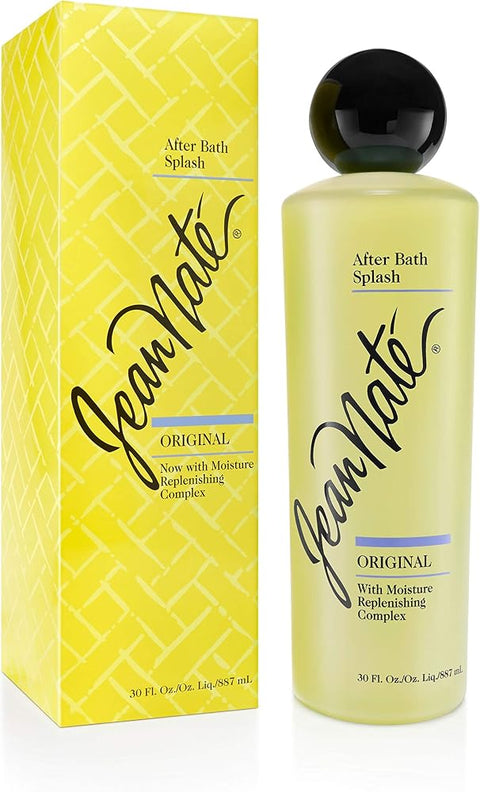 REVLON Jean Nate After Bath Splash, Original Bath Body Mist Infused with Vitamin E and Aloe Vera, Softens & Smoothes Skin, Citrus Scent, 30 Fl Oz