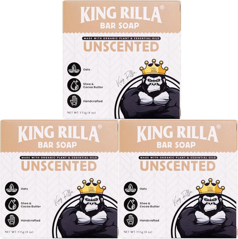 Organic Soap Bar for Men, Unscented Body Wash with Colloidal Oatmeal - Personal Care