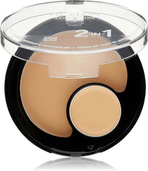 Revlon ColorStay 2-in-1 Compact Makeup & Concealer, Nude