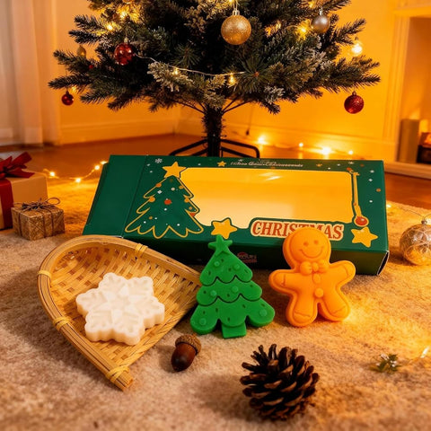Christmas Soap Set - 3 Pack Holiday Shaped Soaps Gift Set For All Ages - Personal Care