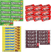 Big TOP DEALS USA 24 Count Candy Variety Pack, 6 Each Mike and Ike Original Fruits, Now and Later Strawberry, Butterfinger, Hershey's Milk Chocolate - Individually Wrapped, Fruity Chewy Candy