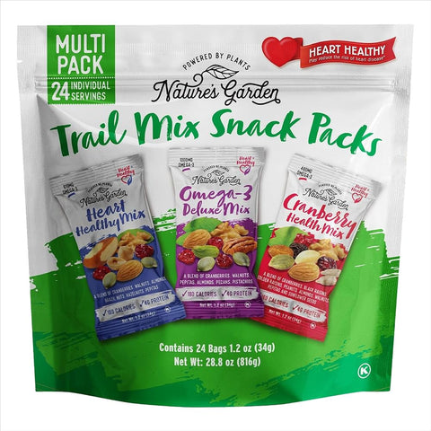 Nature'S Garden Trail Mix Snack Pack 28.8oz (24x1.2oz), Individual Servings - Personal Care