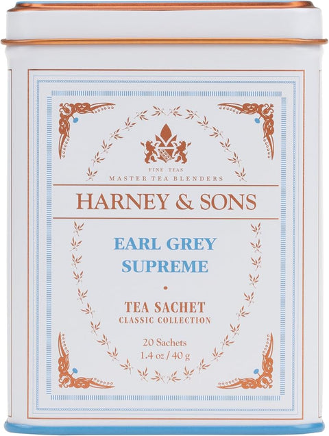 Harney & Sons Earl Grey Supreme, Black Tea, 20 Sachets