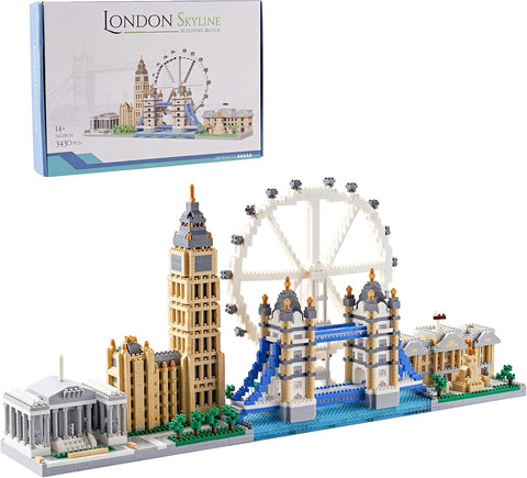 New Architecture London Skyline Building Set, 3430pcs Micro Mini Blocks