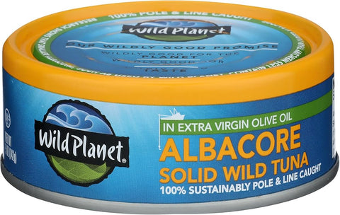 Wild Planet Wild Albacore Tuna in EVOO, 5 Ounce Can, Pack of 1