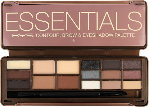 BYS Contour, Brow & Eyeshadow Palette - Essentials 15g/0.5oz