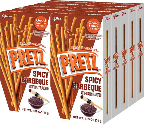 Glico Pretz Spicy Barbeque 1.09 oz (Pack of 10)