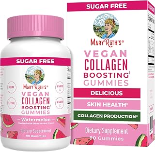 MARYRUTH'S Vegan Collagen Gummies for Women & Men, Collagen Boosting, 90ct