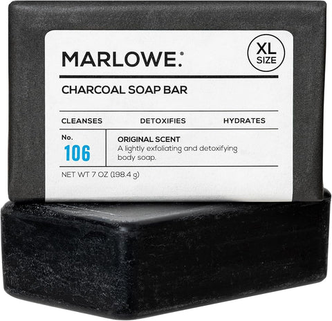Marlowe. Charcoal Soap, Cleansing Body Bar Soap for Men, 7 oz - Personal Care