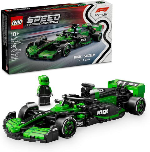 LEGO Speed Champions KICK Sauber F1 Team C44 Race Car Toy - Building Set for Kids, Boys & Girls, Ages 10+ - Toy Car for F1 Fans - Gift Idea for Birthday - 77247