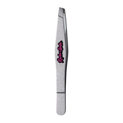 Revlon x Barbie Slant Tip Tweezer, Stainless Steel Hair Removal Makeup Tool (Packaging May Vary) - Personal Care