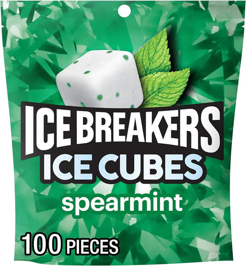 Ice BREAKERS Spearmint Sugar-Free Gum Pouch, 8.11 oz, 100 ct - Personal Care