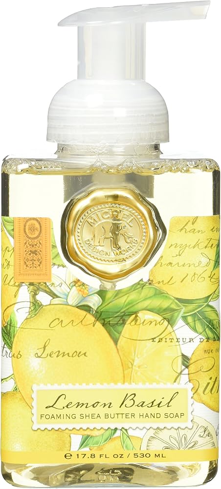 Michel Design Works Foaming Hand Soap, Lemon Basil, 17.8 Fl oz Each - Personal Care