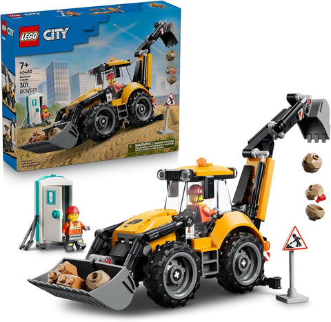 LEGO City Yellow Backhoe Loader 60480