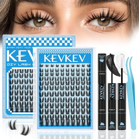 Lash Clusters 84 Pcs Cluster Lashes Eyelash Clusters DIY Cluster Eyelash Extensions Individual Lashes Soft and Comfortable (Mist,C-10mm)