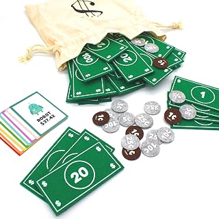 Good Ground Pretend Play Kids Felt Money Educational Montessori Toy Dollars Bills Coins Wallet Childrens Counting Set Toddlers STEM Gift