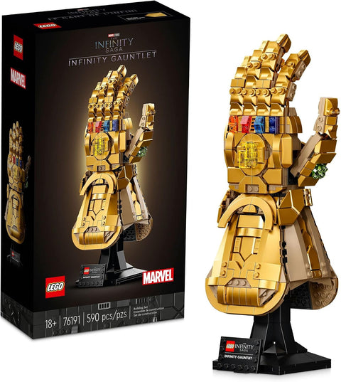 LEGO Marvel Infinity Gauntlet Set 76191 Collectible Thanos Glove with Infinity Stones, Building Set, Avengers Gift Idea for Adults and Teens, Model Kits for Decoration and Display