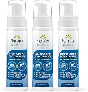 Nurture Rinse Free Waterless Foaming Cleanser Body Wash w/Aloe 8oz - Personal Care