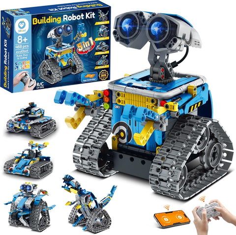 Sillbird Building Robot Kit with Remote Control STEM Gift for Boys Age 8-12