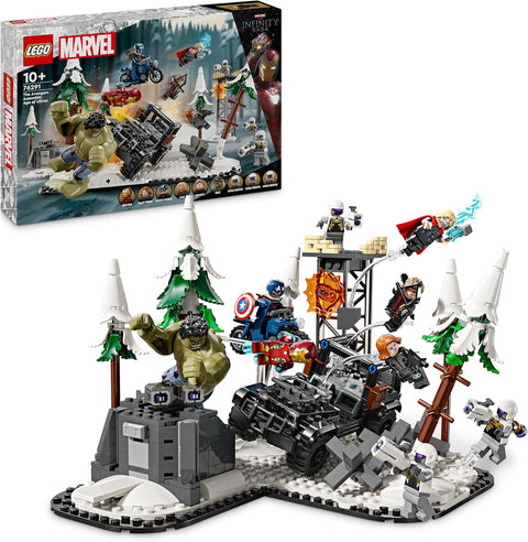 LEGO Marvel Avengers Assemble: Age of Ultron, Building and Playset with 8 Superhero Mini Figures Such as Thor, the Hulk and Iron Man, Building Toy for Boys and Girls, Adventure Set 76291