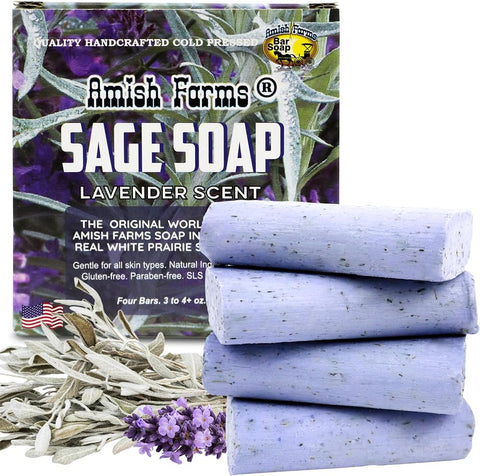 Rose Clay Lavender Bar, Gentle Exfoliate, 4oz, Soft Floral Lavender Scent, Mature or Sensitive Skin - Personal Care