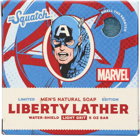 Dr. Squatch Natural Bar Soap Liberty Lather (Captain America) 5 oz. - Personal Care