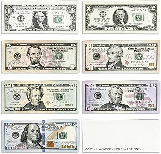 Prop Money Fake Money for Kids, 350Pcs Mini Play Money Pretend Learning Toy