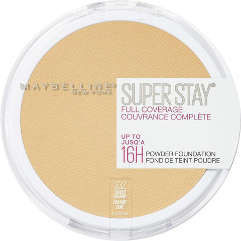Maybelline Super Stay Full Coverage Powder Foundation Makeup, Up to 16 Hour Wear, Soft, Creamy Matte Foundation, Golden Caramel, - Face Makeup - Beauty