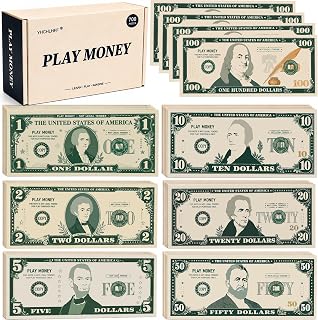 700Pcs Play Money Set for Kids, Educational Fake Money Bills