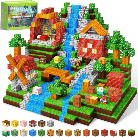 300PCS Magnetic Blocks - 0.8" Magnetic Building Blocks for Kids