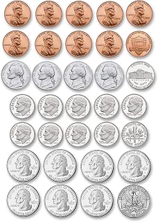 Ashley 10067 US Coin Money Set Die-Cut Magnets, Multi