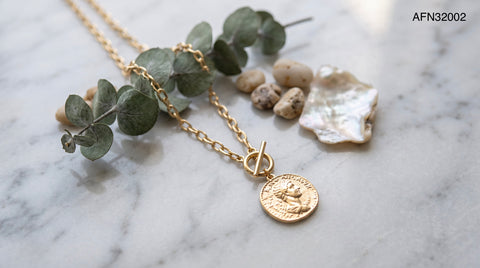 The Ancient Coin Toggle Necklace.