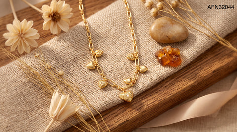 The Seven Hearts Charm Necklace.