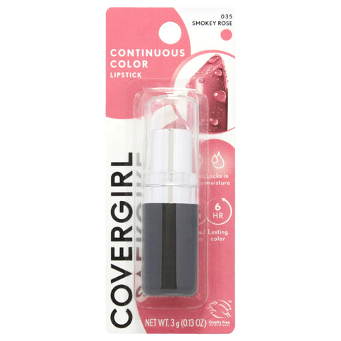 COVERGIRL Continuous Color Lipstick Smokey Rose 035, .13 oz (packaging may vary)