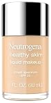 Neutrogena Healthy Skin Liquid Foundation Makeup with Broad Spectrum SPF 20 Sunscreen, Lightweight, Medium Coverage Makeup with Sunscreen and Pro-Vitamin B5, Honey 85, 1 fl. oz
