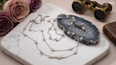 Celestial Long Station Necklace