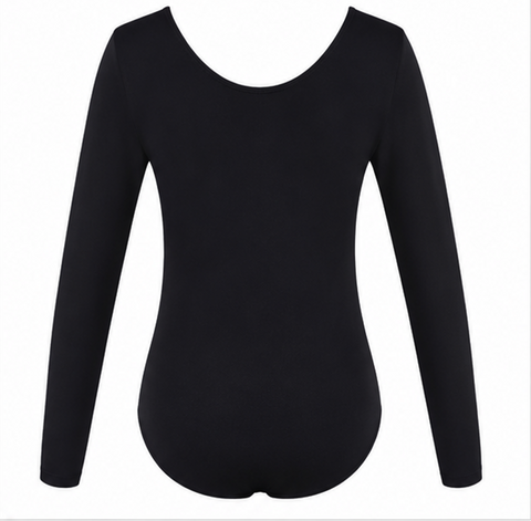 Moret Kids Girls' Ballet and Dance 3-Pack 3/4 Sleeve Leotard - Classic Cotton Stretch Studio Practice Outfit for Gymnastics Recitals Winter and Performance, Black, X-Small