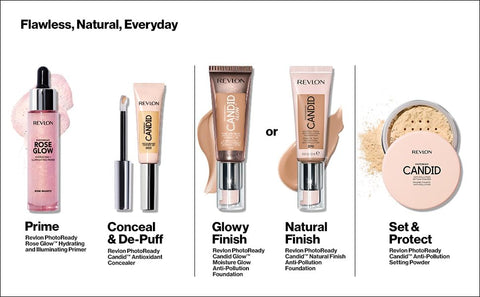 BIGTOPDEALSUSA Beauty Gift Set, Everyday Mixed Essentials Pack, Revlon PhotoReady Foundation Cappuccino, L'Oreal Paris Revitalift Moisturizer, ColorStay Matte Lite Crayon 005 Sky High, 3 Piece Set