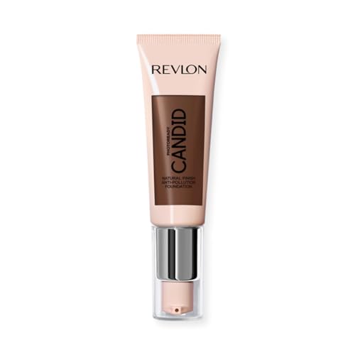 Revlon PhotoReady Candid Natural Finish Foundation, with Anti-Pollution, Antioxidant, Anti-Blue Light Ingredients, 560 Espresso, 0.75 fl. oz. - Personal Care