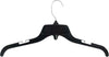 Sales4Less 484 Black Plastic Clothes Hangers 17" - Heavy Duty Recycled Hangers for Shirts  - Image 1