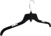 19 inch Black 479 Recycled Plastic Hangers Heavy Weight Great for Shirts-Dresses-Tops, wit - Image 2