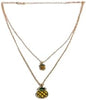 Charming Charlie 2-Layered Gold Necklace with Mini and Large Pineapple Pendants - Women's  - Image 3