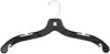 Sales4Less 5400 Black Plastic Clothes Hangers 17" - Heavy Duty Shirt & Dress Hangers with  - Image 2