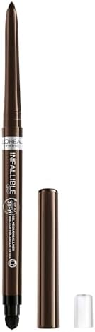 L'Oreal Paris Infallible Grip Mechanical Gel Eyeliner Pencil, Smudge-Resistant, Waterproof Eye Makeup with Up to 36HR Wear, Brown Denim, 0.01 Oz - Personal Care