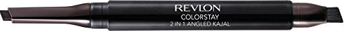 Revlon ColorStay 2-in-1 Angled Kajal Eyeliner, Waterproof Eye Makeup with Smudge Brush for Smokey Eyes, Fig (102), 0.01 oz - Personal Care