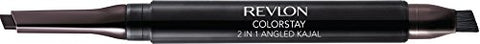 Revlon ColorStay 2-in-1 Angled Kajal Eyeliner, Waterproof Eye Makeup with Smudge Brush for Smokey Eyes, Fig (102), 0.01 oz - Personal Care
