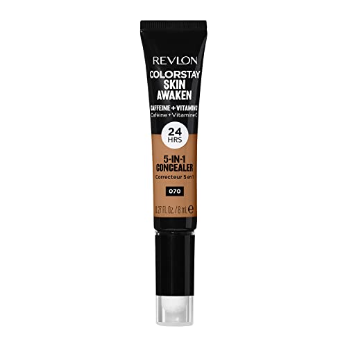 Revlon ColorStay Skin Awaken Concealer, 070 Nutmeg, 0.27 fl oz - Personal Care