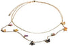 Charming Charlie 2 Layered Colorful Butterfly Charm Necklace: Stylish Layered Gold Necklac - Image 3
