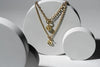 Charming Charlie 2-Layered Toggle Link Gold Necklace for Women: Embrace Simplicity with Fr - Image 4