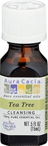 Aura Cacia Essential Oil Cleansing Tea Tree 0.50 Ounce